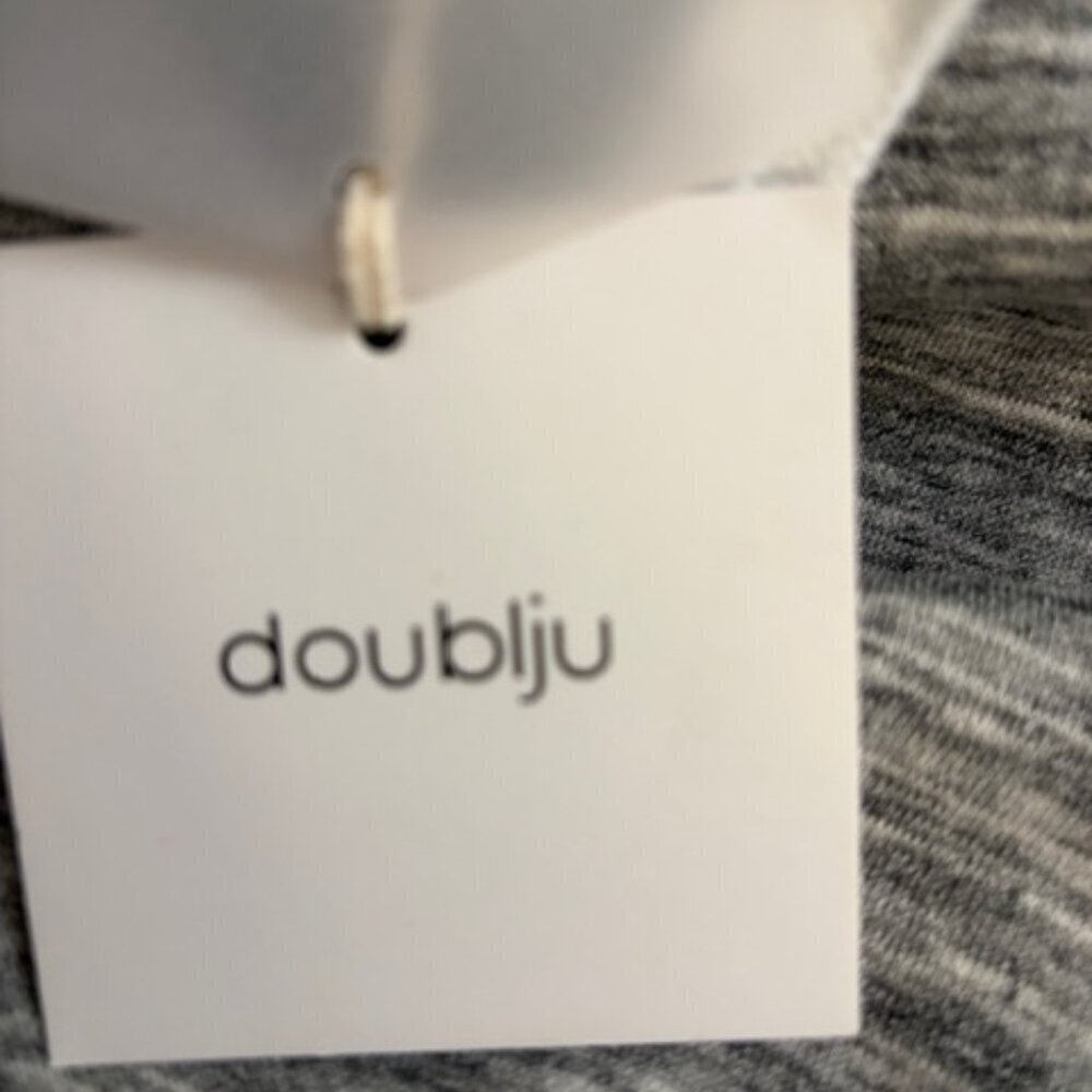 Doublju Hoodie Sweatshirt Dress Heather Gray Women's Small Drawstring NEW - Picture 5 of 7